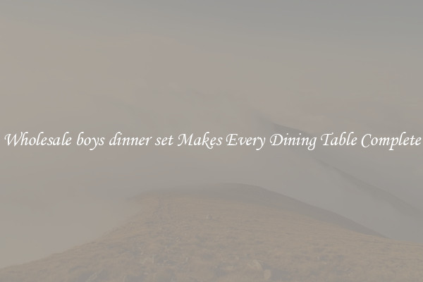Wholesale boys dinner set Makes Every Dining Table Complete