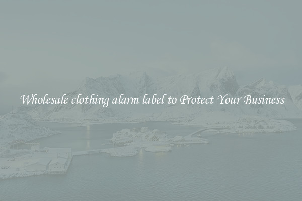 Wholesale clothing alarm label to Protect Your Business