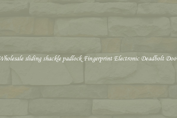 Wholesale sliding shackle padlock Fingerprint Electronic Deadbolt Door 