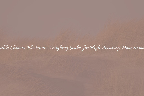 Stable Chinese Electronic Weighing Scales for High Accuracy Measurement