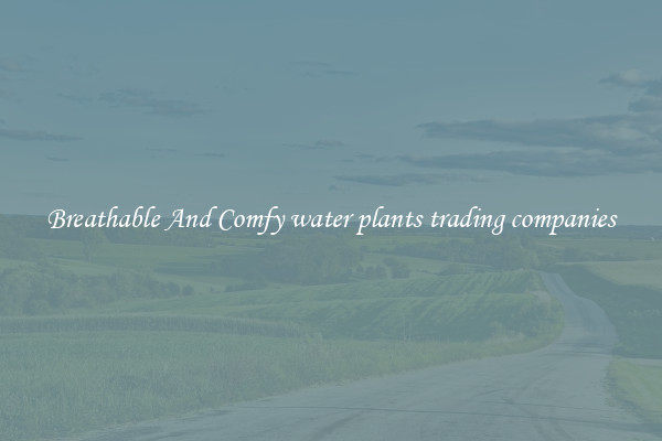 Breathable And Comfy water plants trading companies