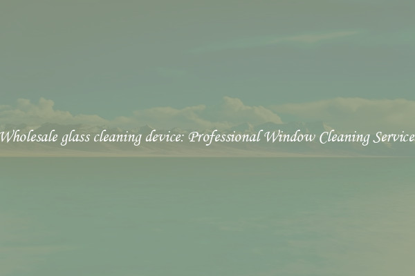 Wholesale glass cleaning device: Professional Window Cleaning Services