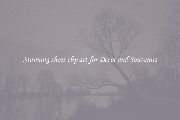 Stunning shoes clip art for Decor and Souvenirs