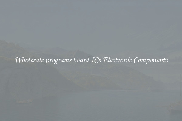 Wholesale programs board ICs Electronic Components