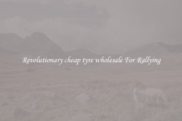 Revolutionary cheap tyre wholesale For Rallying