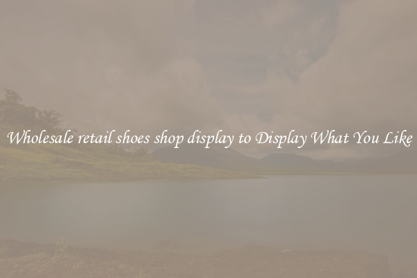 Wholesale retail shoes shop display to Display What You Like