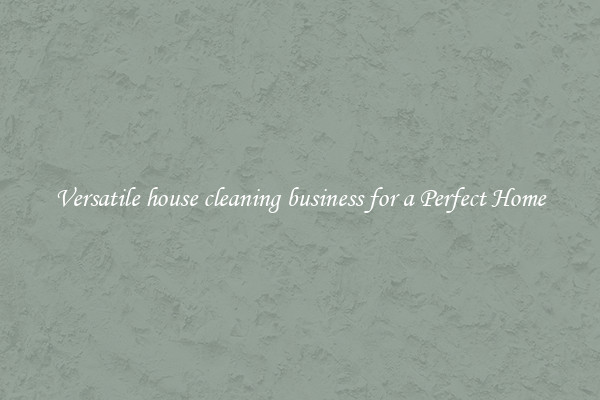 Versatile house cleaning business for a Perfect Home